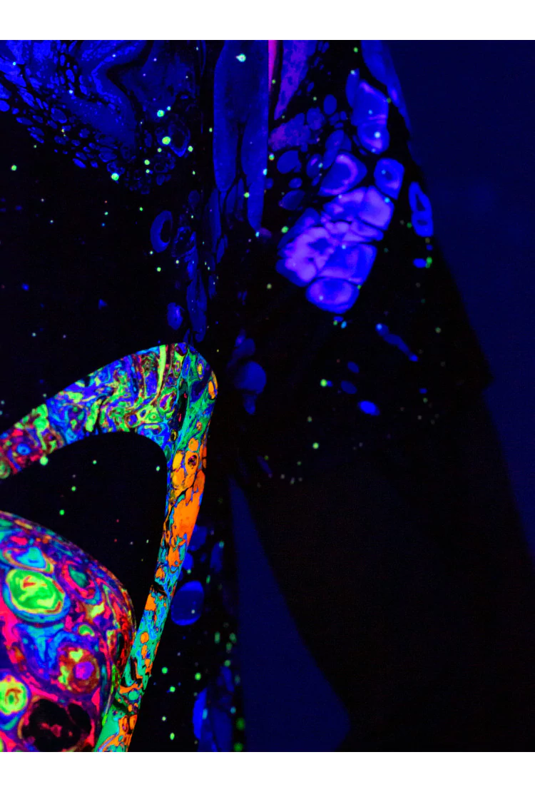 Флуоресцентная «Неоновая» Футболка M «Deep Space» Unisex