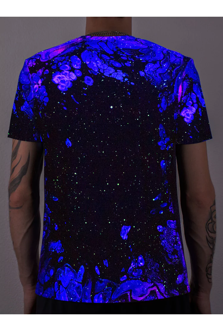 Флуоресцентная «Неоновая» Футболка XXL «Deep Space» Unisex