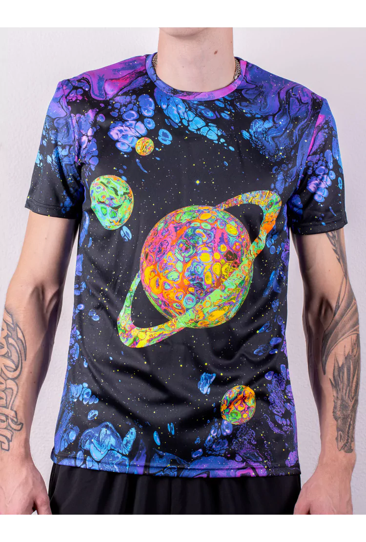 Флуоресцентная «Неоновая» Футболка XXL «Deep Space» Unisex
