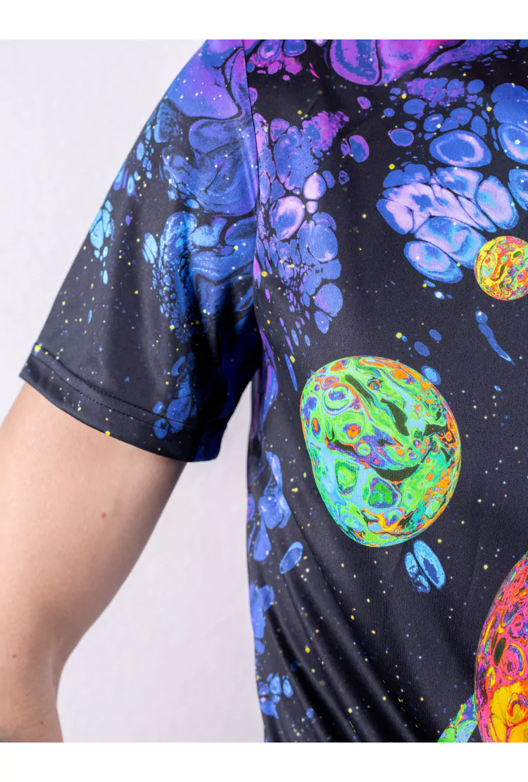 Флуоресцентная «Неоновая» Футболка XXL «Deep Space» Unisex