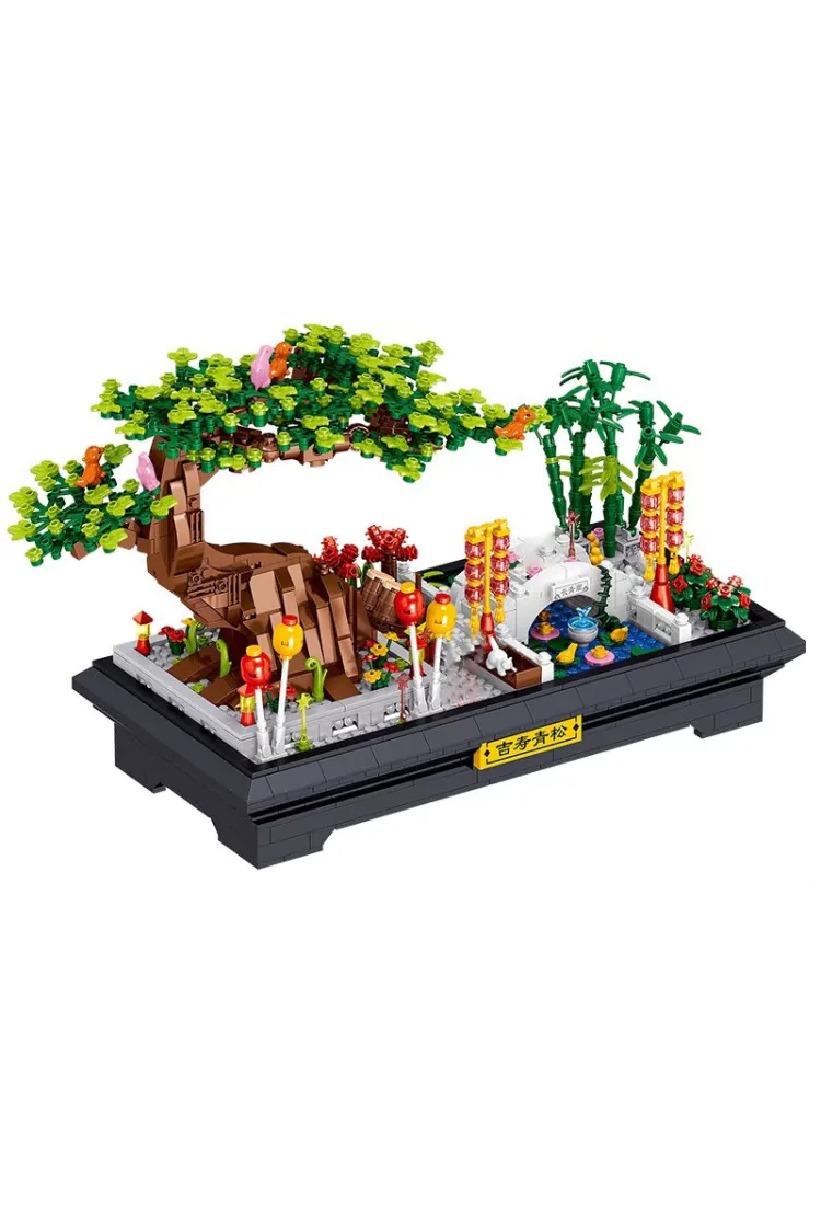 Конструктор Бонсай Мини Сосна Zhe Gao Green Pine Bonsai