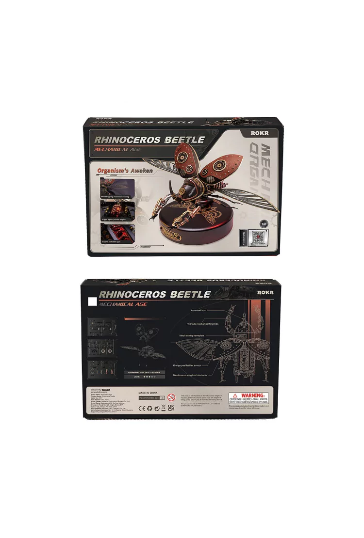 Конструктор Жук-носорог Robotime Rhinoceros Beetle