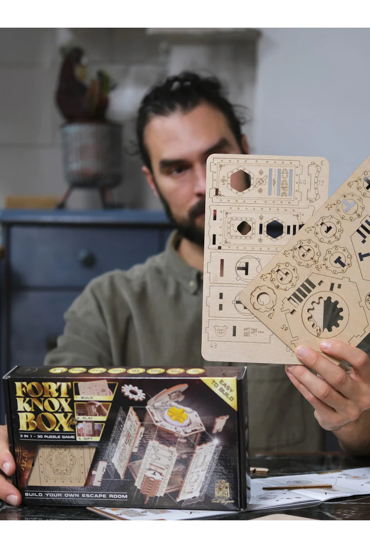 Квест-шкатулка конструктор EscapeWelt Fort Knox Box Pro Constructor - Форт Нокс Про DIY