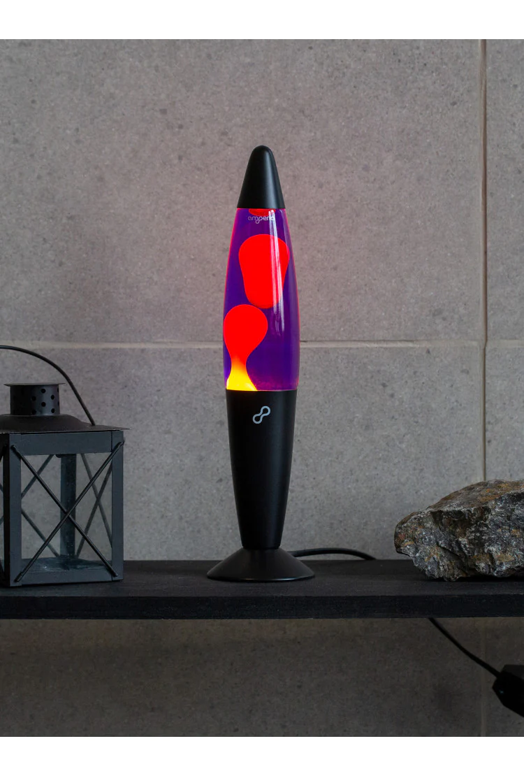 Лава лампа Amperia Rocket Оранжевая/Фиолетовая (35 см)