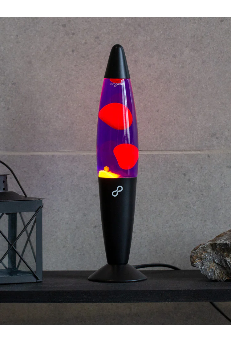 Лава лампа Amperia Rocket Оранжевая/Фиолетовая (35 см)