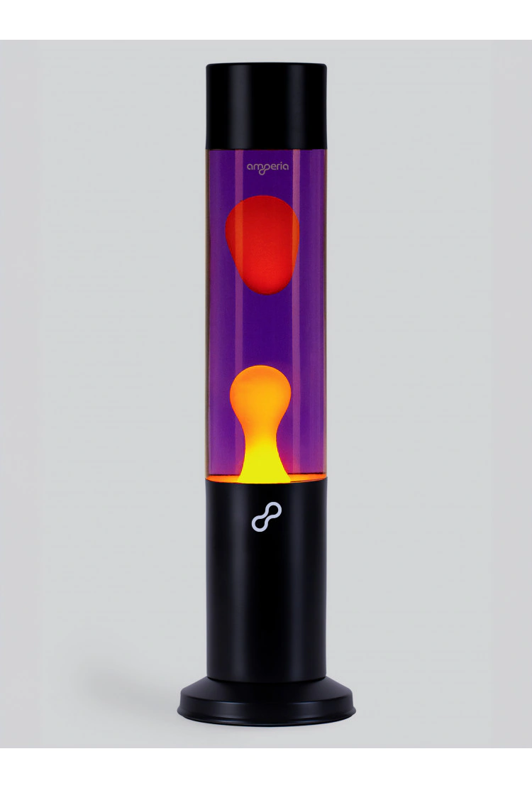 Лава лампа Amperia Tube Оранжевая/Фиолетовая (39 см) Black