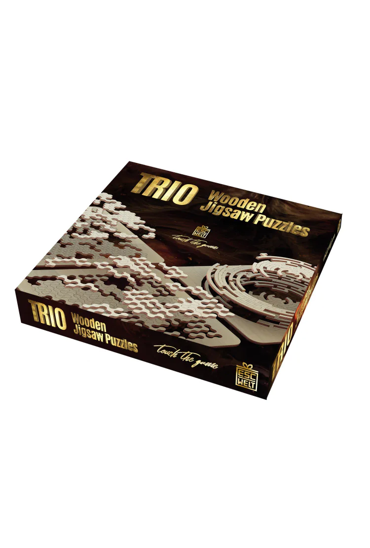 Набор из трех деревянных пазлов EscapeWelt Trio Wooden Jigsaw Puzzles - Трио Пазл