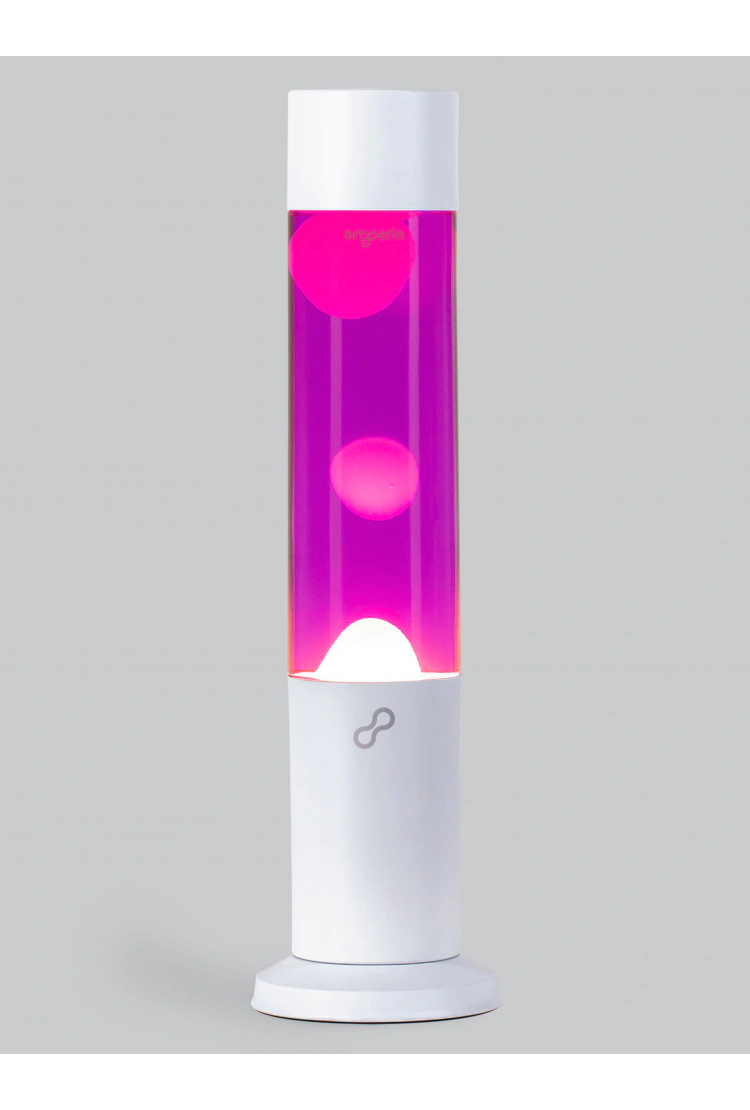 Лава лампа Amperia Tube Белая/Розовая (39 см) White