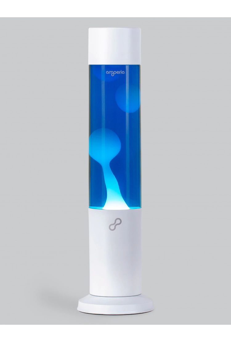 Лава лампа Amperia Tube Белая/Синяя (39 см) White