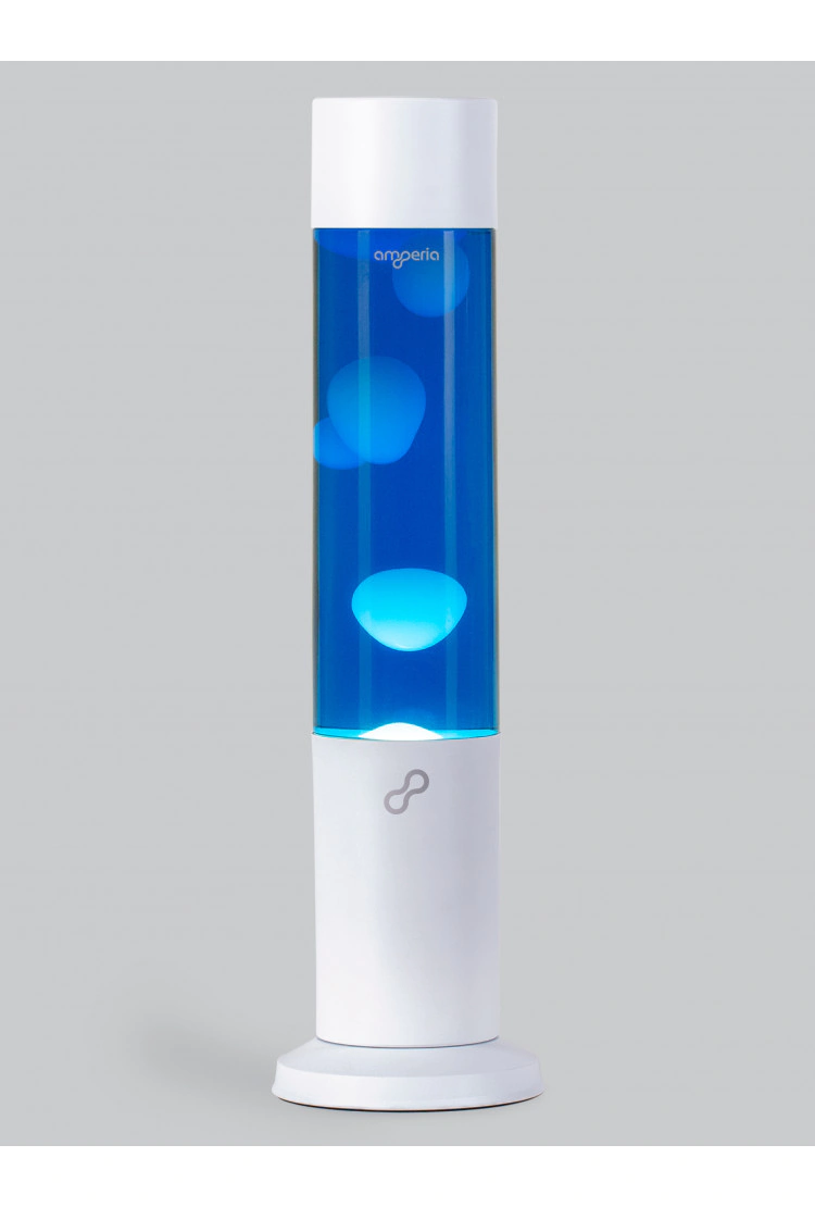 Лава лампа Amperia Tube Белая/Синяя (39 см) White