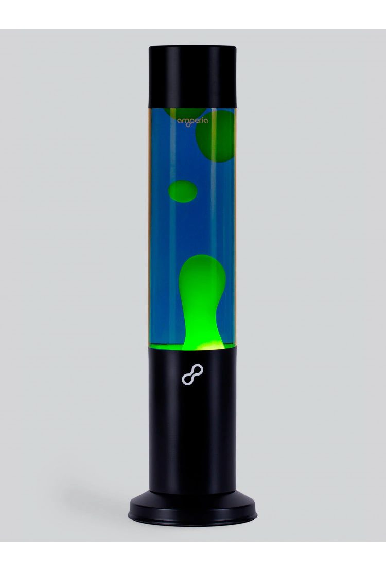 Лава лампа Amperia Tube Желтая/Синяя (39 см) Black