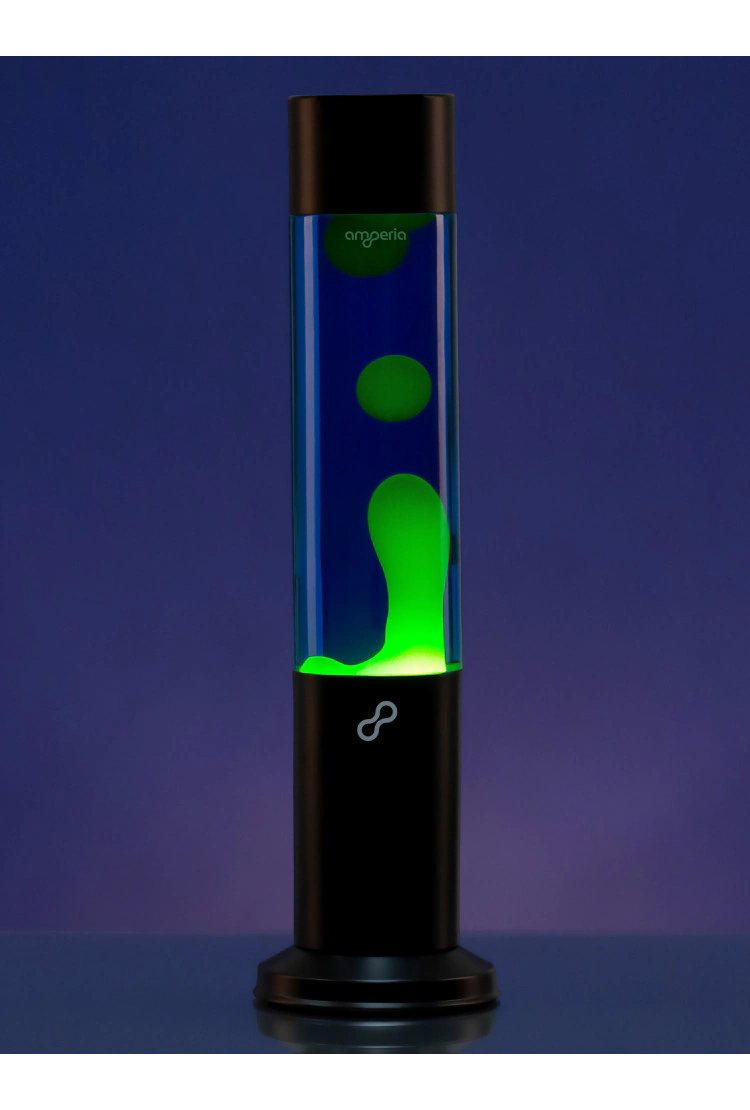Лава лампа Amperia Tube Желтая/Синяя (39 см) Black