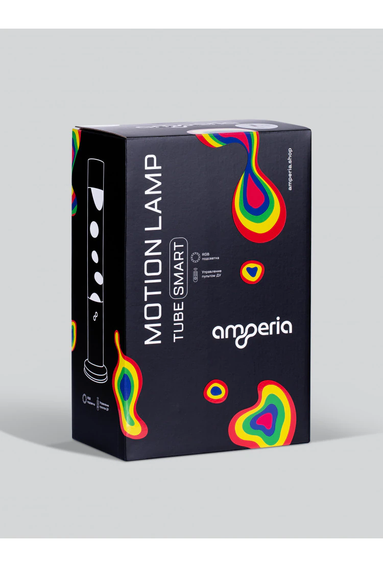 Лава лампа Amperia Tube Smart Сияние (39 см) Black