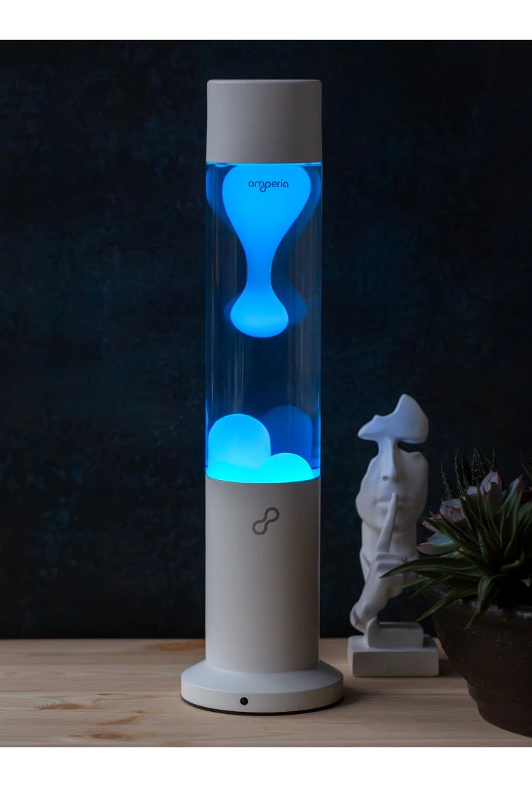Лава лампа Amperia Tube Smart Белая/Прозрачная (39 см) White