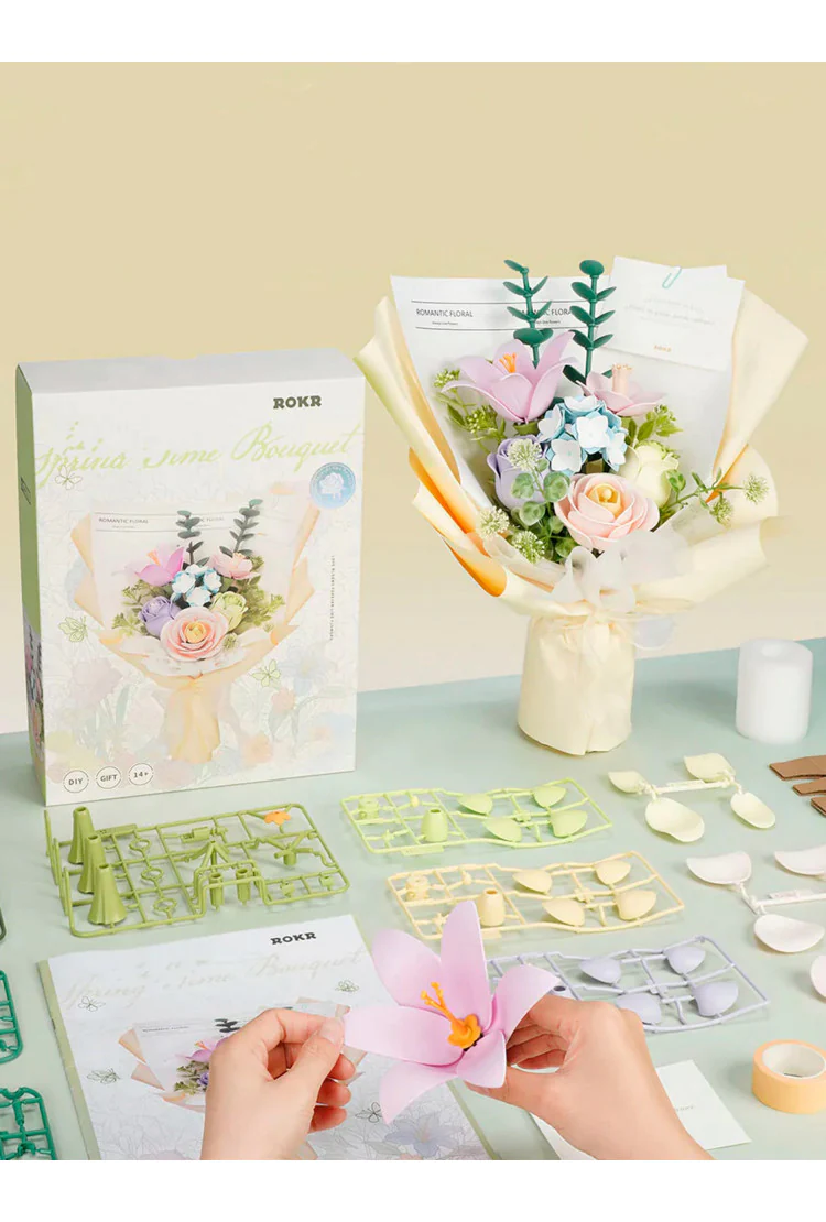 Конструктор 3D-пазл DIY Весенний букет Robotime Spring Time Bouquet