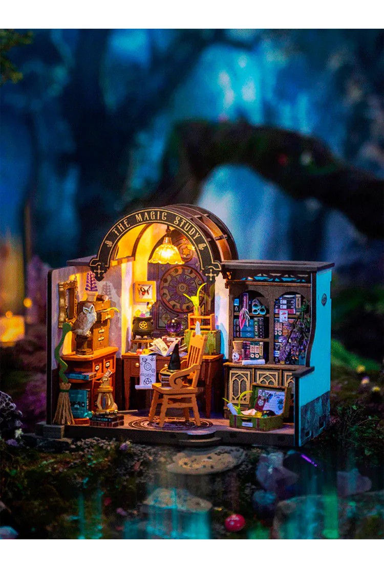 Румбокс интерьерный конструктор Магический кабинет Robotime The Magic Study