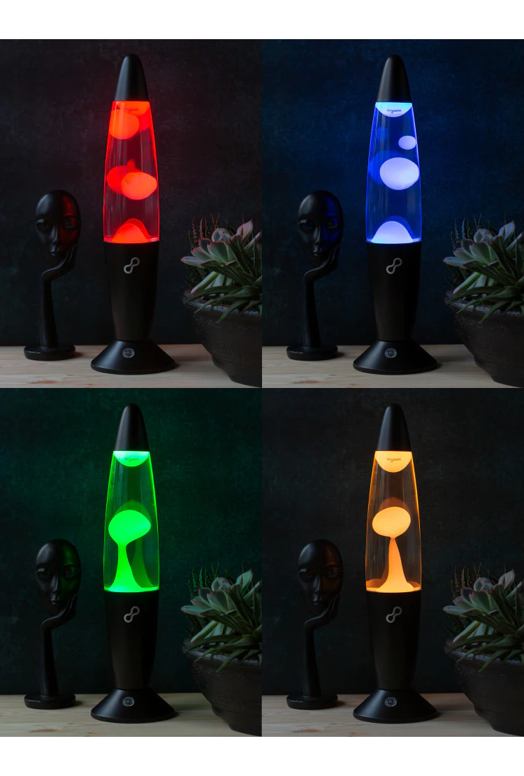Лава лампа Amperia Rocket Smart Белая/Прозрачная (34 см) Black
