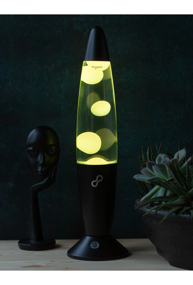 Лава лампа Amperia Rocket Smart Белая/Прозрачная (34 см) Black