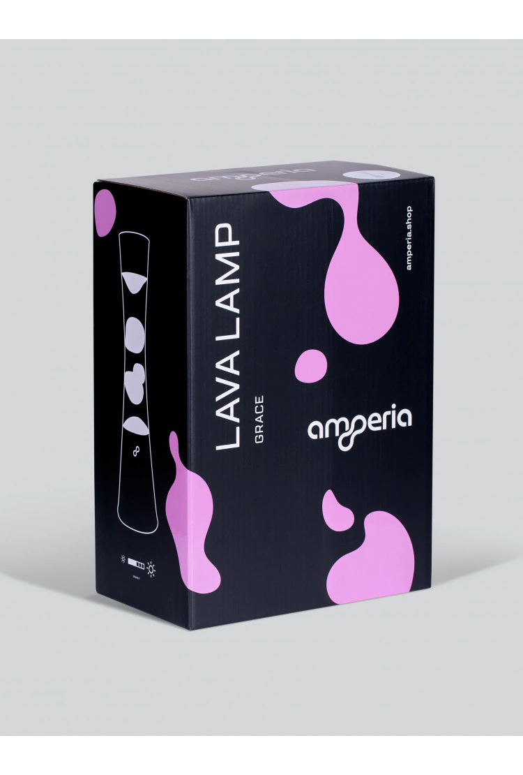 Лава лампа Amperia Grace Оранжевая/Фиолетовая (39 см)