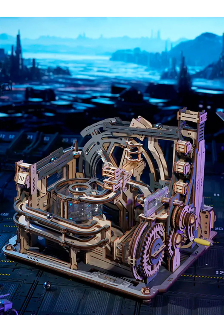 Динамический конструктор с шариками Мраморный космодром Robotime Marble Spaceport