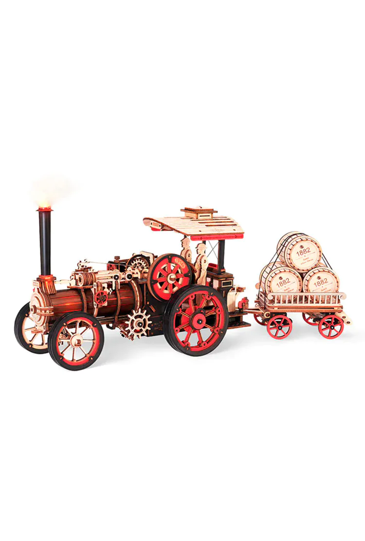 Деревянный механический конструктор Паровой Двигатель Robotime Steam Engine