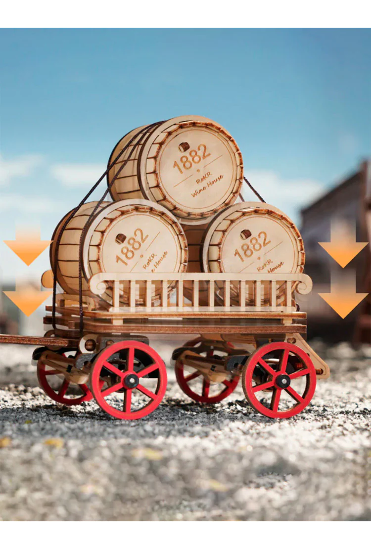 Деревянный механический конструктор Паровой Двигатель Robotime Steam Engine