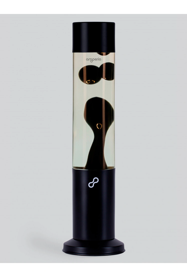 Лава лампа Amperia Tube Черная/Прозрачная (39 см) Black