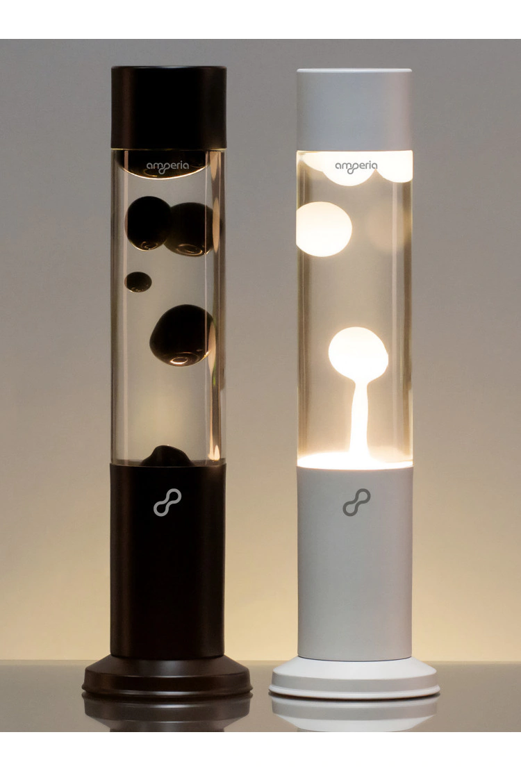 Лава лампа Amperia Tube Черная/Прозрачная (39 см) Black