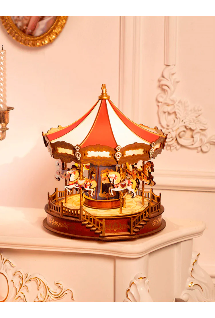 Конструктор музыкальная шкатулка Классическая карусель Robotime Classic Carousel