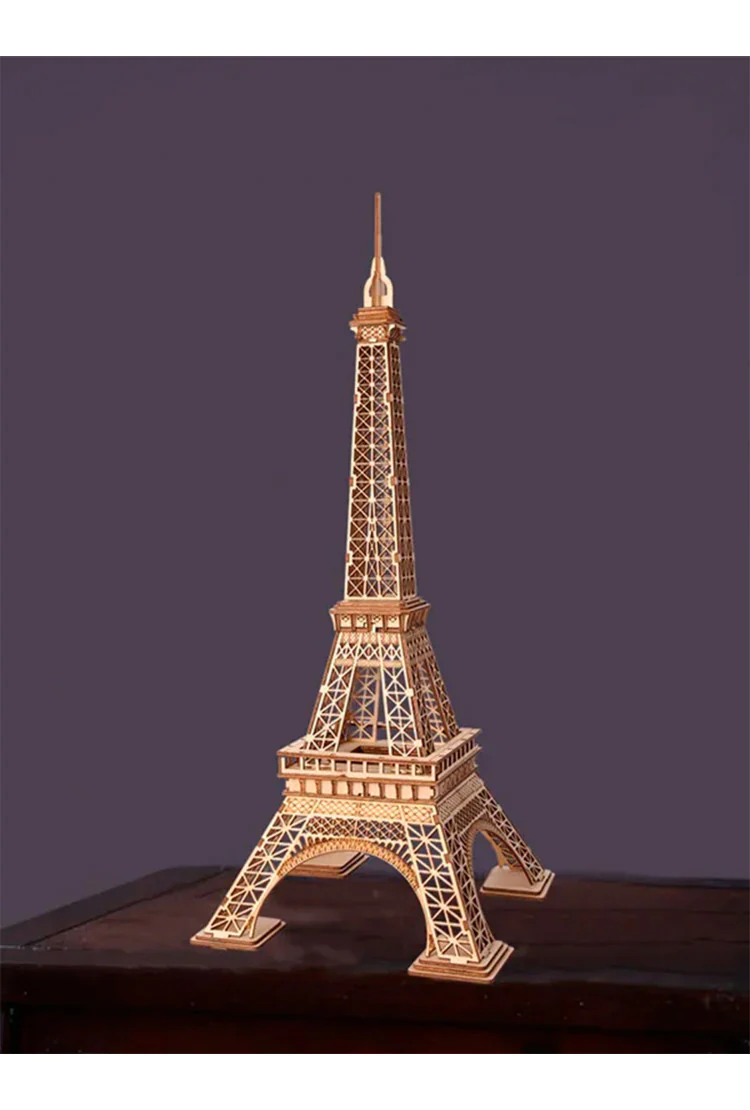 Деревянный конструктор Эйфелева Башня Robotime Eiffel Tower