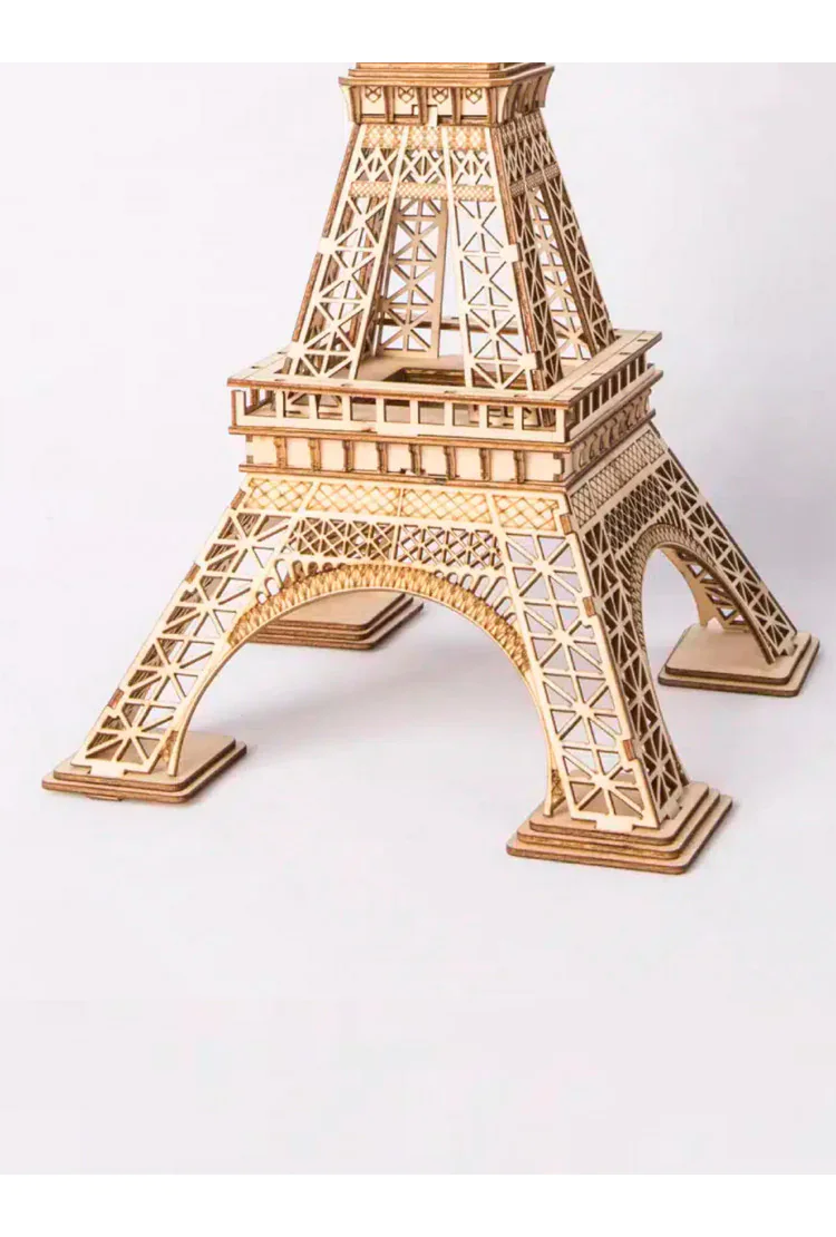 Деревянный конструктор Эйфелева Башня Robotime Eiffel Tower