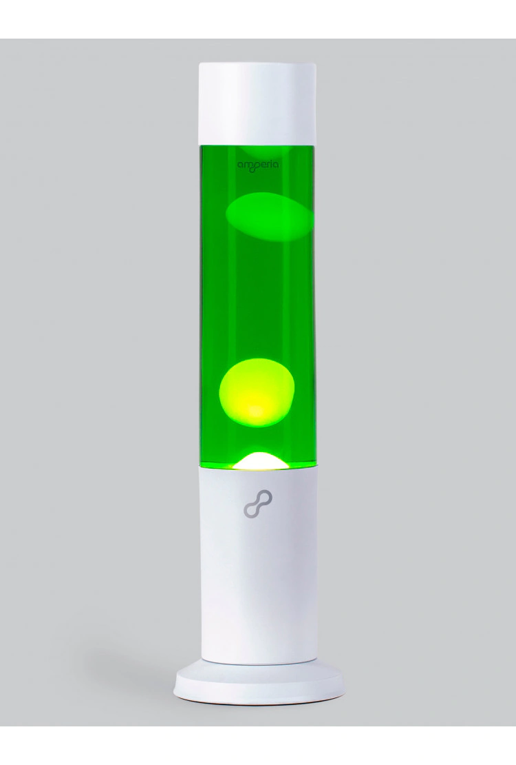Лава лампа Amperia Tube Жёлтая/Зелёная (39 см) White