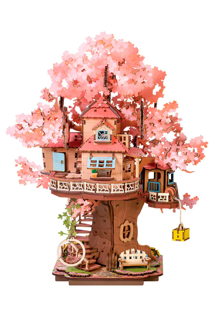 Деревянный конструктор Домик на дереве Сакура Robotime Sakura Tree House