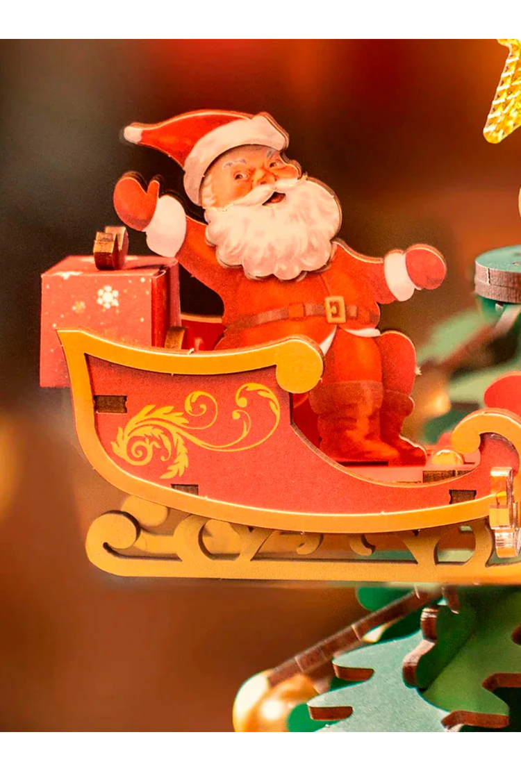 Конструктор Рождественская музыкальная шкатулка Robotime Christmas Melody Tree Music Dreamer