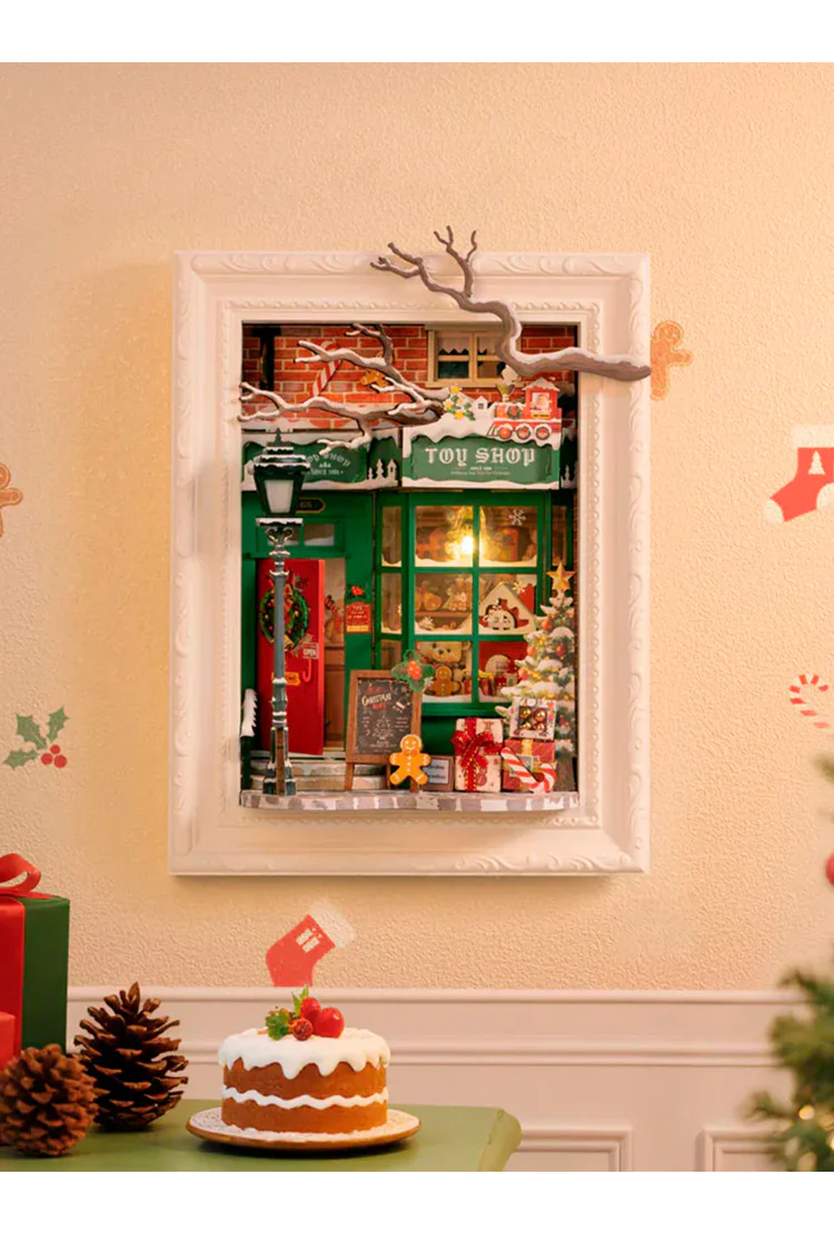 Деревянный конструктор Магазин игрушек Санты Robotime Santa's Toy Shop