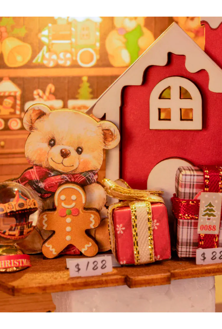 Деревянный конструктор Магазин игрушек Санты Robotime Santa's Toy Shop