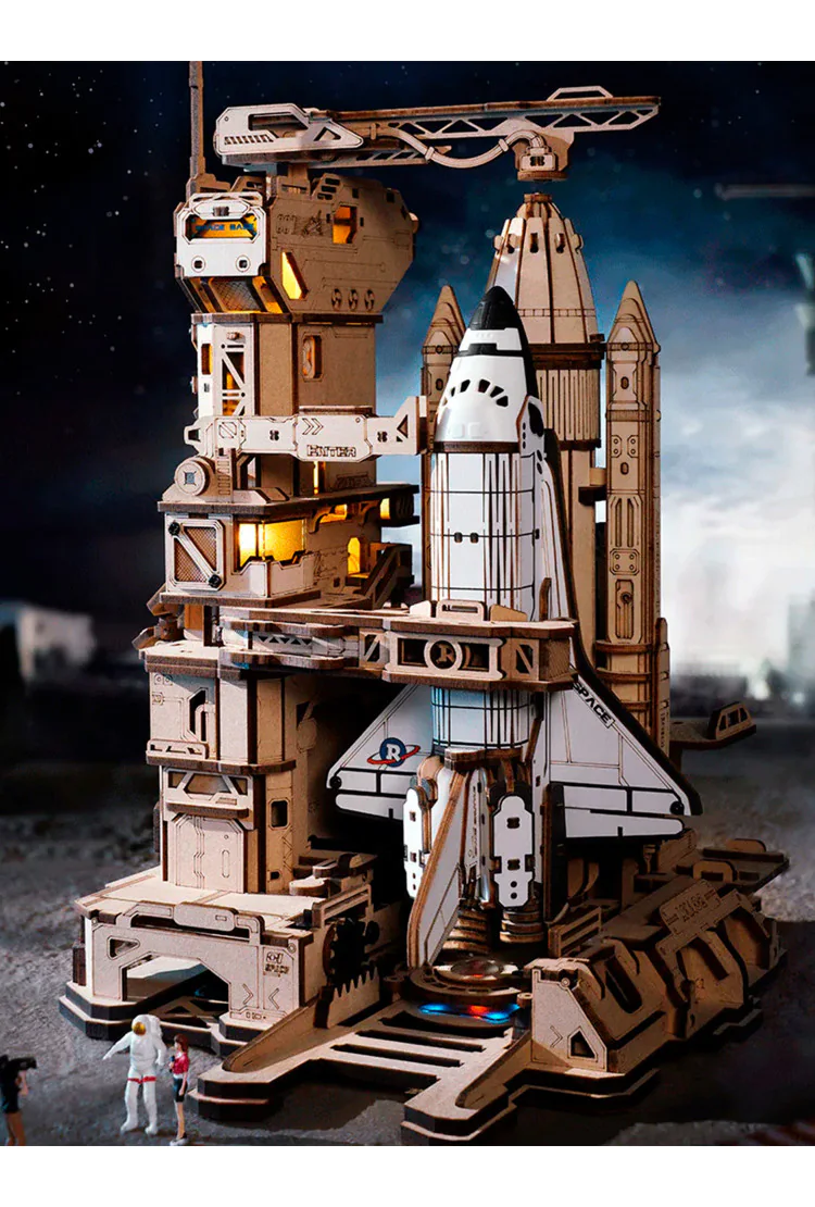 Деревянный механический конструктор Космический Шаттл Robotime Space Shuttle
