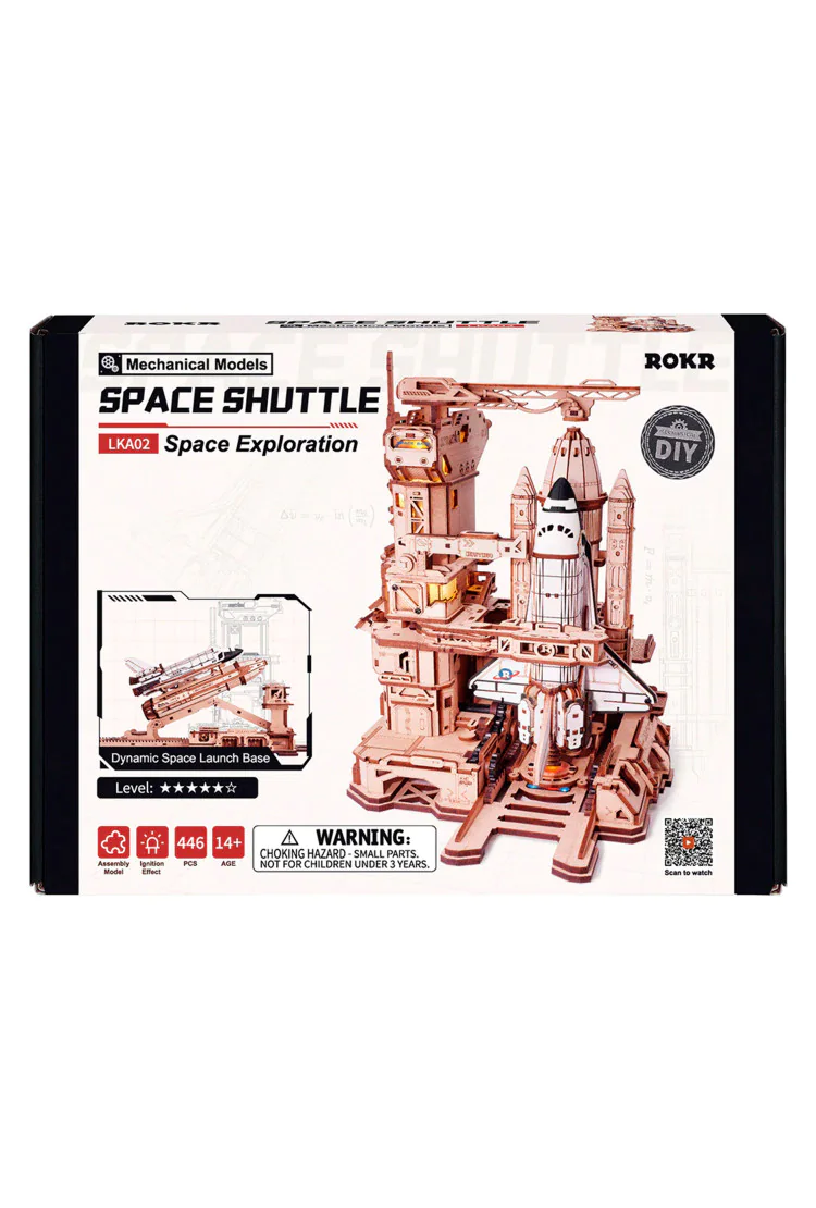 Деревянный механический конструктор Космический Шаттл Robotime Space Shuttle