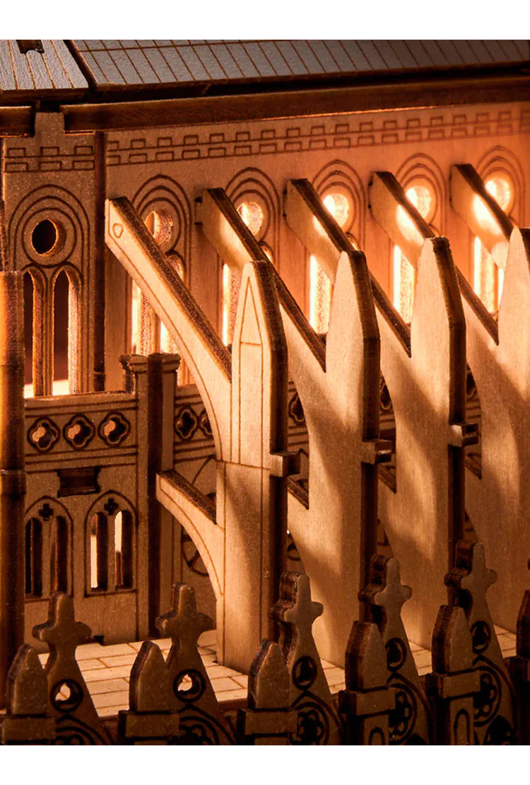Деревянный конструктор Парижский собор Robotime Paris Cathedral