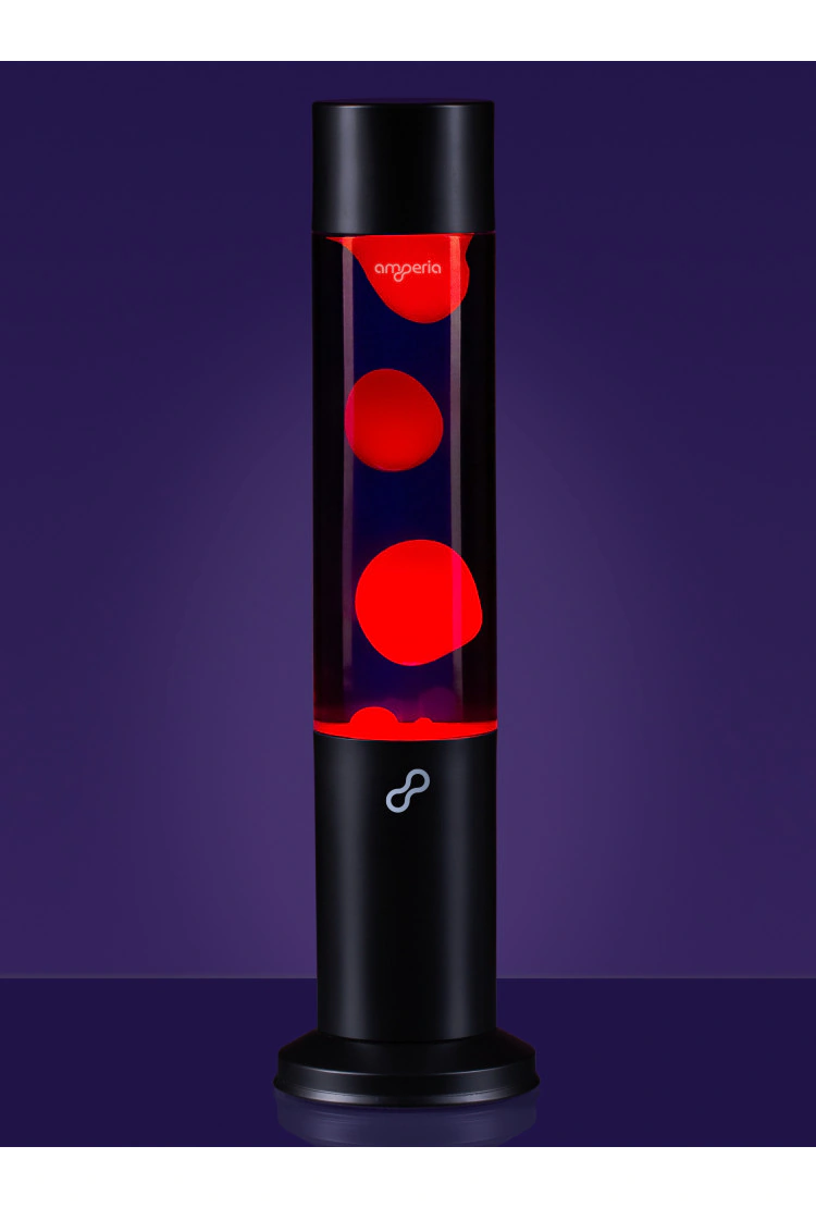 Лава лампа Amperia Tube Красная/Фиолетовая (39 см) Black