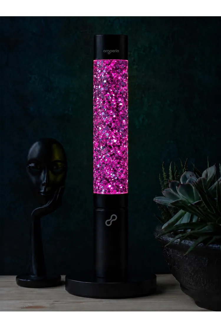 Лава лампа Amperia Slim Smart Сияние (39 см) Black
