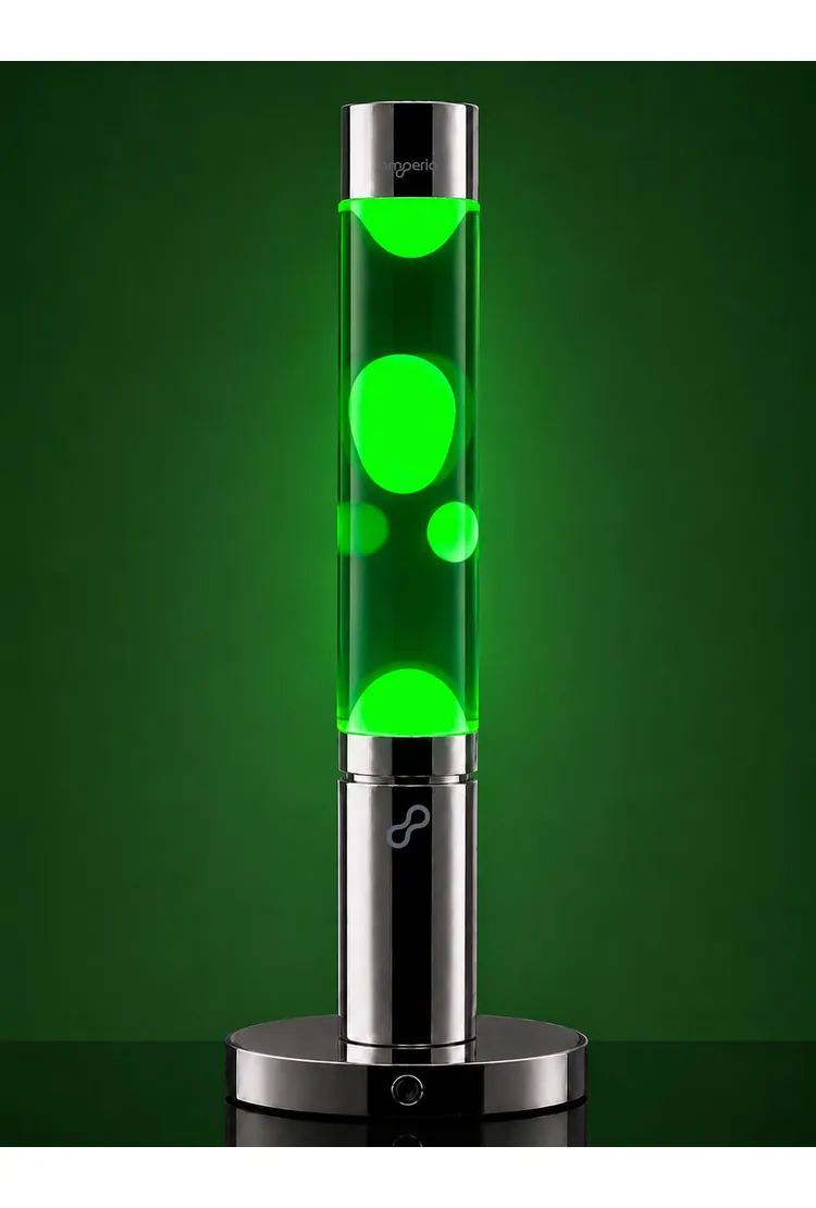 Лава лампа Amperia Slim Smart Белая/Прозрачная (39 см) Chrome