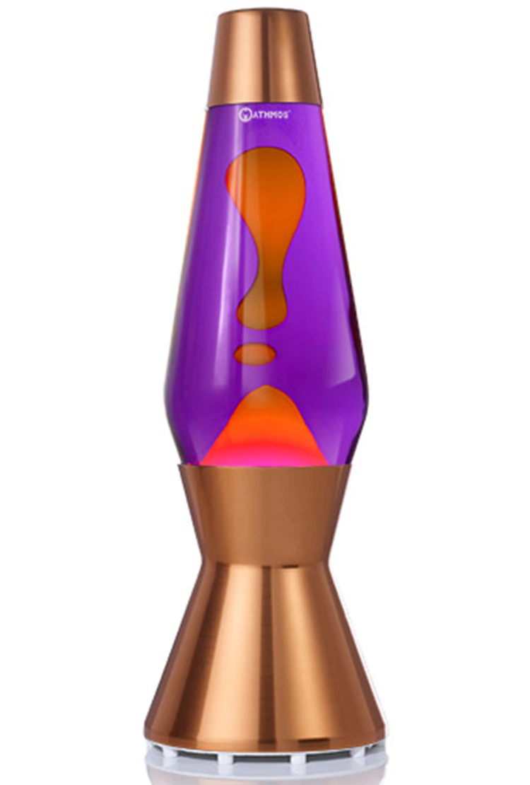 Лава-лампа Mathmos Astro Оранжевая/Фиолетовая Copper (Воск)