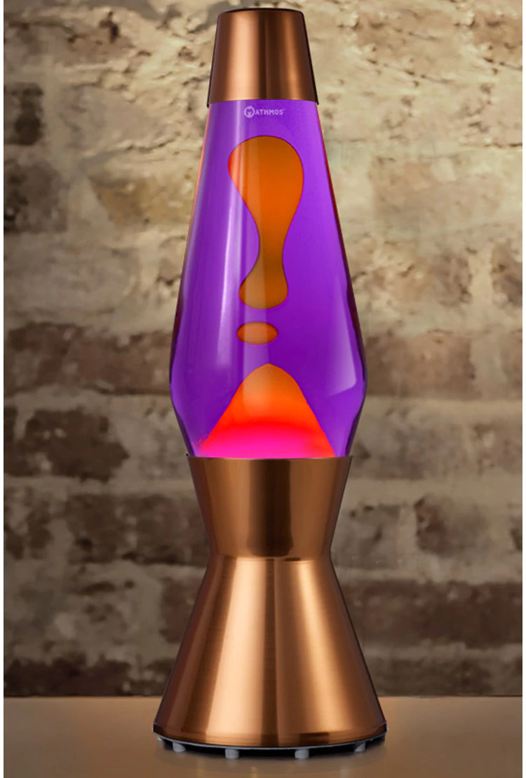 Лава-лампа Mathmos Astro Оранжевая/Фиолетовая Copper (Воск)