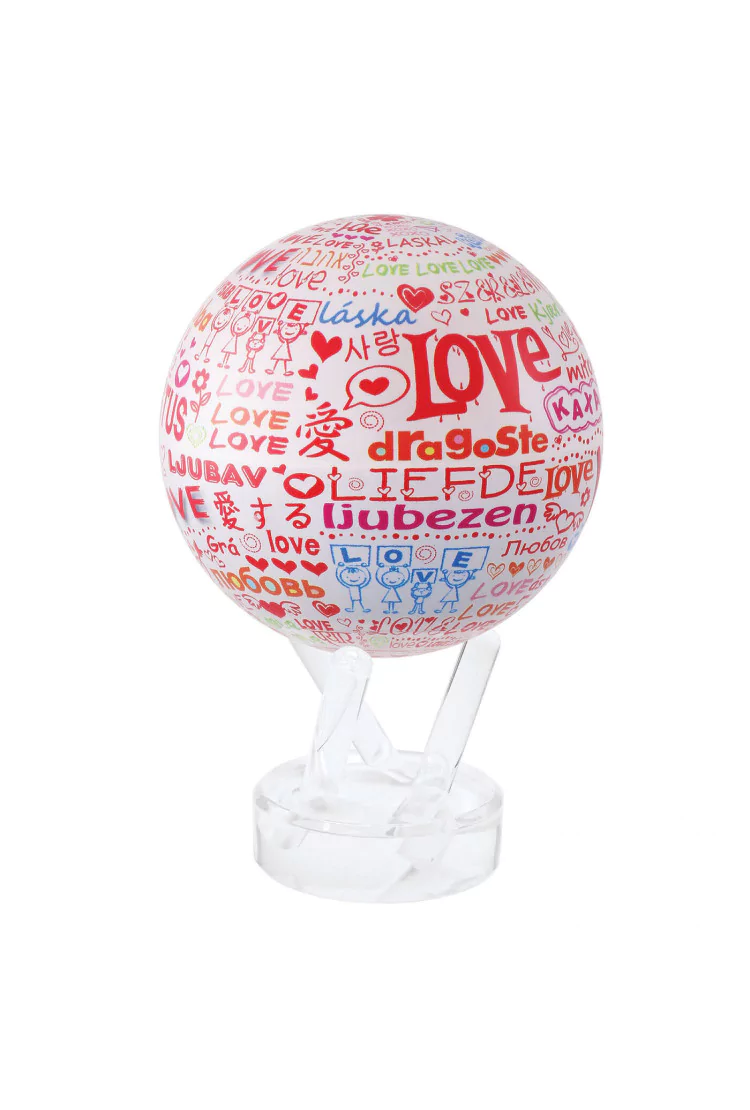 Глобус самовращающийся MOVA GLOBE d12 см С ЛЮБОВЬЮ