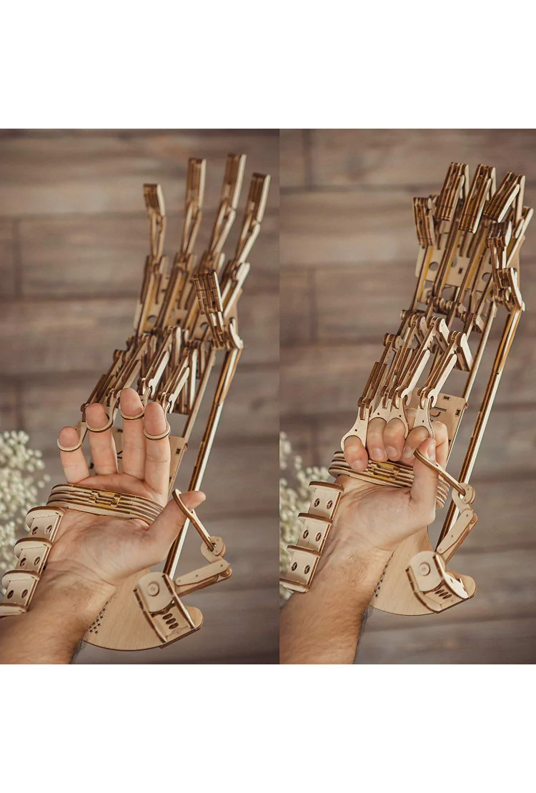 Механический 3D-пазл из дерева Wood Trick Экзоскелет Рука