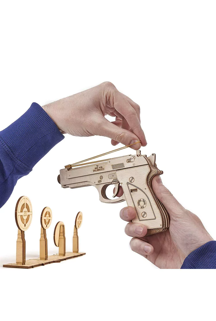 Механический 3D-пазл из дерева Wood Trick Набор пистолетов