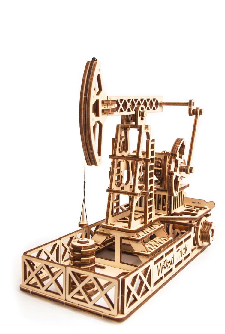 Механический 3D-пазл из дерева Wood Trick Нефтяная Вышка