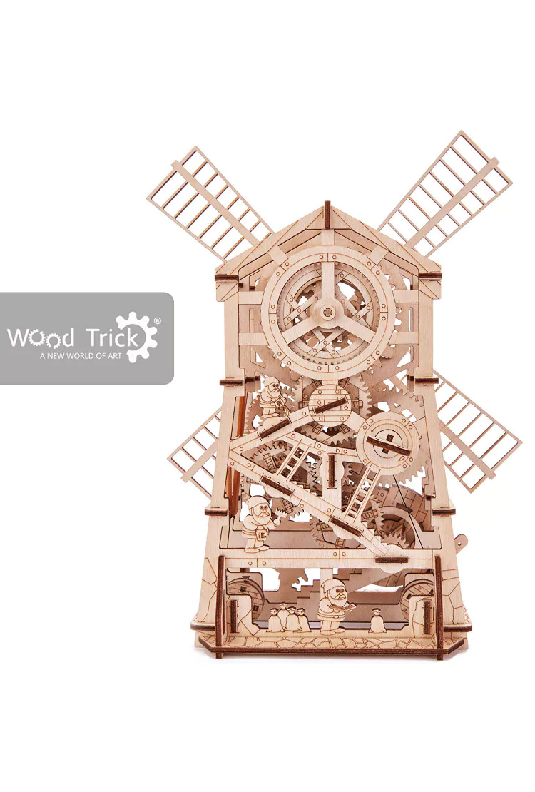 Механический 3D-пазл из дерева Wood Trick Механическая мельница
