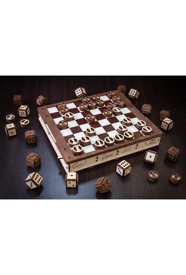 Конструктор деревянный 3D EWA Gameset Игровой набор